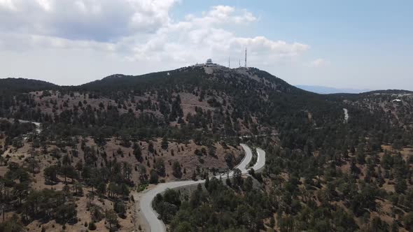 Cyprus. Beautiful mountain views. Troodos Mountains. Summer view.