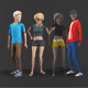 Cartoon Characters Pack3 - 3DOcean Item for Sale