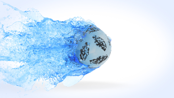 Trailing Soccer Ball Logo Reveal alt