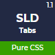 SLD Tabs Pure CSS - CodeCanyon Item for Sale