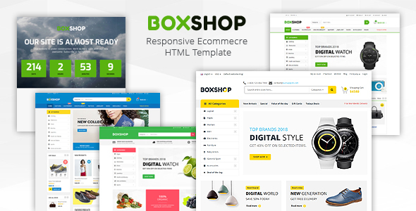Boxshop - Responsive Ecommerce HTML5 Template