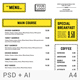 Minimalist Line Clean Cafe Menu Design - GraphicRiver Item for Sale