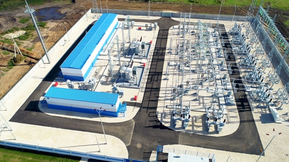 Substation Accepts, Transforms and Distributes Energy