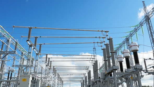 Power Switches Disconnectors and Measuring Equipment at Substation