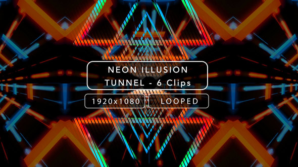 Neon Illusion Tunnel