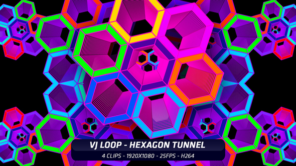 VJ Loop - Hexagon Tunnel