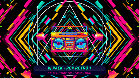 VJ Pack - Pop Retro 1