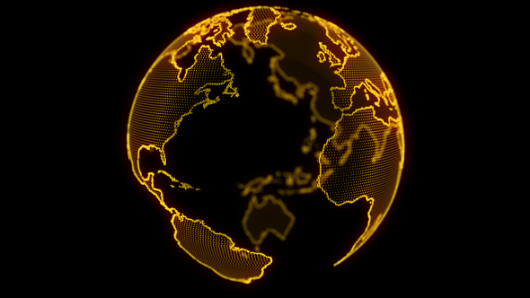 Gold Earth Rotation Loopable