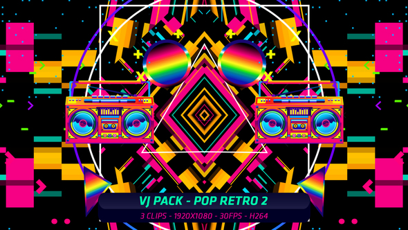 VJ Pack - Pop Retro 2