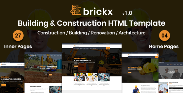 Brickx - Building & Construction HTML Template