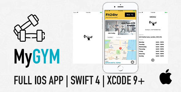 MyGym – Fitness Gym App for Coaches, Trainers and PT Classes Created With Swift 4 in Xcode