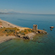 Drone View of Mediterranean Coast with Historic Fortress - VideoHive Item for Sale