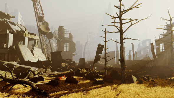 Panorama Of A Ruined City alt