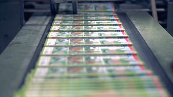 Stacks of Magazines at a Print Office