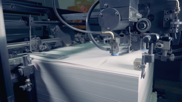 A Sorting Machine at a Factory Paper Recycle Process