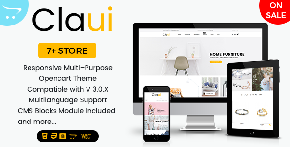 Claui - ResponsiveThemes for Shopping Cart Websites