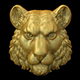 Tiger head 3D print model - 3DOcean Item for Sale