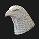 Eagle head 3D print model - 3DOcean Item for Sale