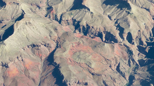 4K Grand Canyon Terrain Aerial View alt