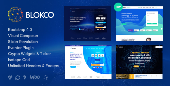 Blokco – Cryptocurrency WordPress Theme