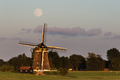 Full moon over a traditional windmill - PhotoDune Item for Sale