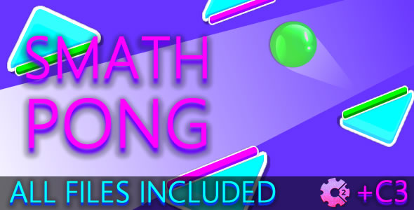 Smath Pong (C2 + C3 + HTML) Game!