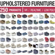 Cushioned Furniture Collection - 250 Products - 3DOcean Item for Sale