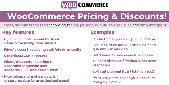 WooCommerce Pricing & Discounts!