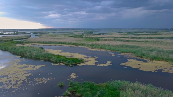 Aerial View of Lake