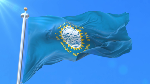 Flag of North American State of South Dakota