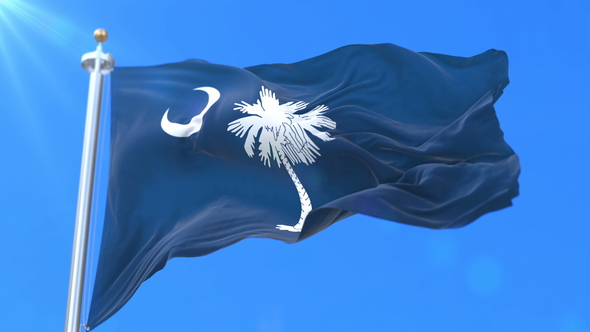 Flag of North American State of South Carolina