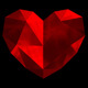 Lowpoly heart 3D print model - 3DOcean Item for Sale