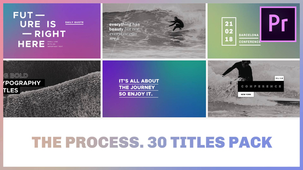 The Process / Titles Pack for Premiere Pro
