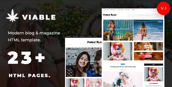 Viable - Modern Magazine & HTML Blog Template