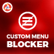 Custom Menu Blocker - CodeCanyon Item for Sale
