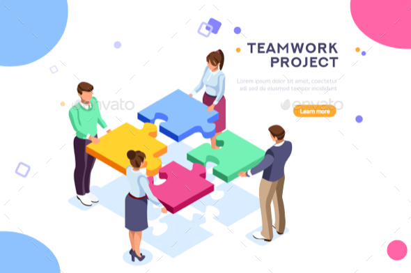 Teamwork Project Illustration