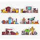 People Interests, Hobbies and Profession Icons - GraphicRiver Item for Sale