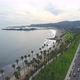 Flying over Cabrillo Boulevard on Santa Barbara, California coast - VideoHive Item for Sale