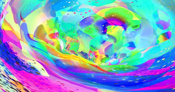 Looped 4k animation. Abstract colorful chill background. Ideal creative modern wallpaper fordesign