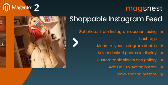 Magento 2 Shoppable Instagram Feed