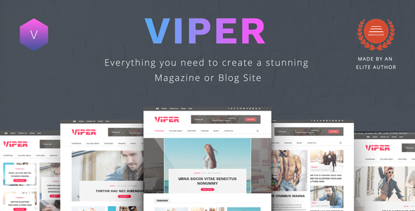 Viper – Multi Purpose Newspaper / News / Magazine / Blog WordPress Theme
