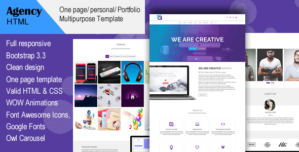 Agency- Creative Multi-Purpose HTML Template