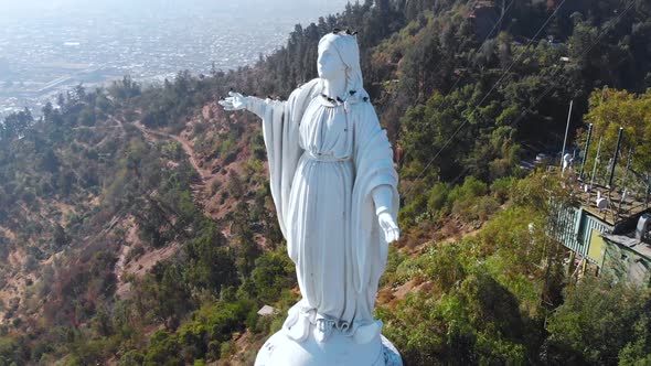 Monument Virgin Immaculate Conception, Hill San Cristobal (Santiago, Chile)