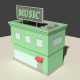 Low Poly Music Store - 3DOcean Item for Sale