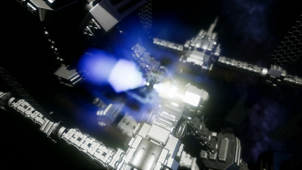 Spaceship Travelling Through the Universe alt