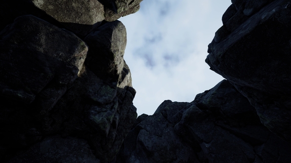 Sun Light Inside Mysterious Cave alt