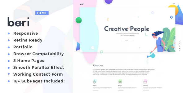 Bari - Portfolio for Freelancers