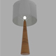 Oak Conical Table Lamp - 3DOcean Item for Sale
