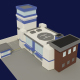 Low Poly Police Station - 3DOcean Item for Sale