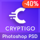 Cryptigo - Cryptocurrency Website Landing Page PSD Template - ThemeForest Item for Sale